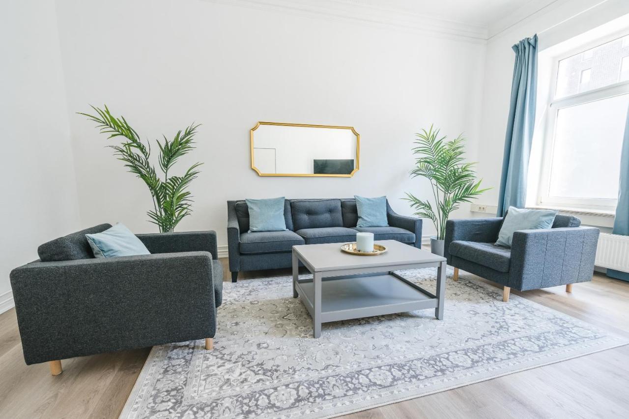 Zentral Gelegenes Premium-Apartment Mit Viel Tageslicht Hamburgo Exterior foto